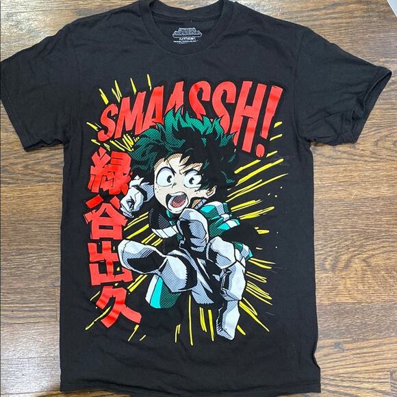 My Hero Academia Black Graphic T-Shirt Size Small Funimation Anime Tee - Picture 3 of 6